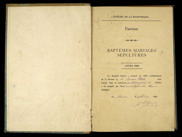 Baptêmes, mariages, sépultures