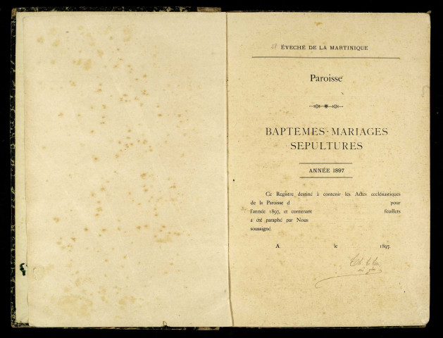 Baptêmes, mariages, sépultures