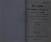Revue de botanique appliquée et d'agriculture coloniale (n° 40)