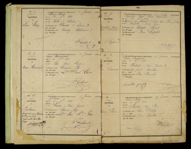 Baptêmes, mariages, sépultures
