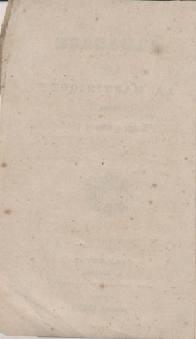 Almanach de la Martinique pour l’année commune 1845