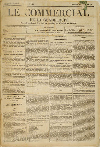 Le Commercial (1870, n° 65)