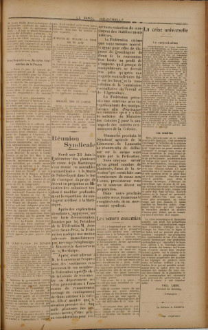 La Parole industrielle (n° 34)