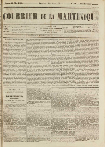 Le Courrier de la Martinique (1850, n° 60)