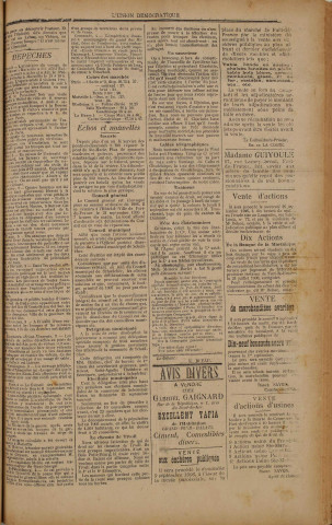 L'Union démocratique (n° 184)