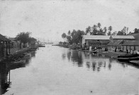 Fort-de-France. Embouchure et berges de la rivière Madame