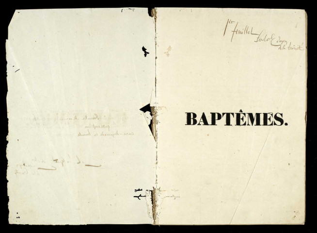Baptêmes, mariages, sépultures