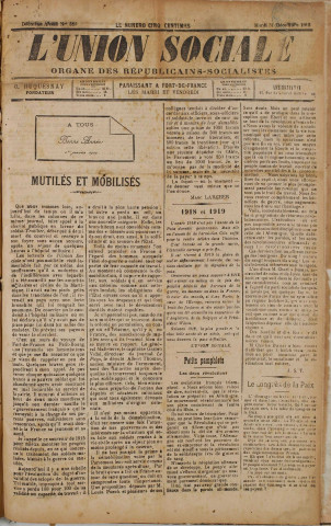L'Union sociale (n° 584)