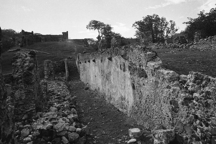 Trinité, La Caravelle. Vestiges du château Dubuc et ses annexes