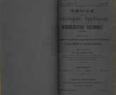 Revue de botanique appliquée et d'agriculture coloniale (n° 62)