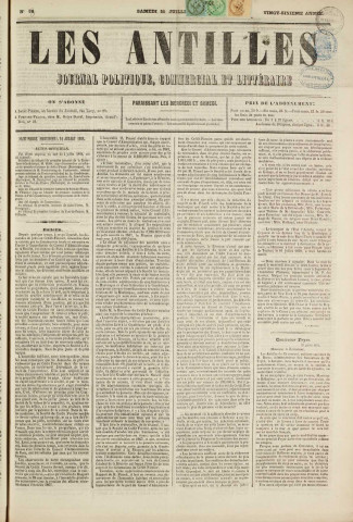 Les Antilles (1868, n° 58)