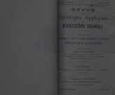 Revue de botanique appliquée et d'agriculture coloniale (n° 64)