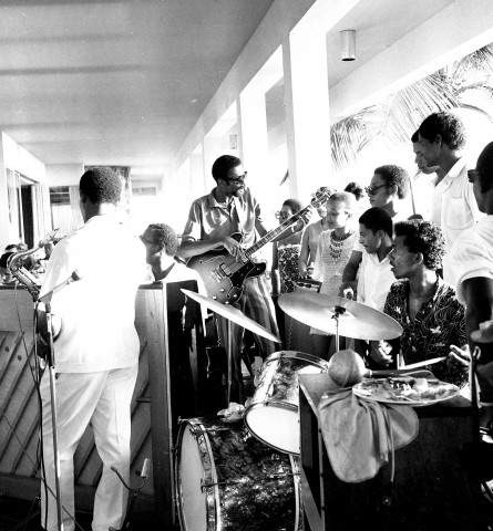 Schoelcher, la Batelière. exhibition à l'hôtel Hilton : prestation du bassiste Ron Carter