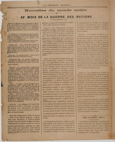 La Démocratie coloniale (n° 153)