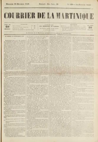 Le Courrier de la Martinique (1850, n° 139)