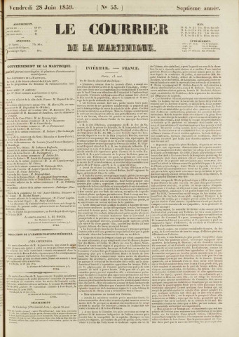 Le Courrier de la Martinique (1839, n° 53)