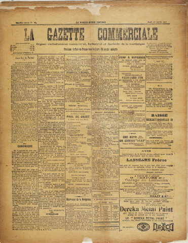 La Gazette commerciale (n° 254/2)