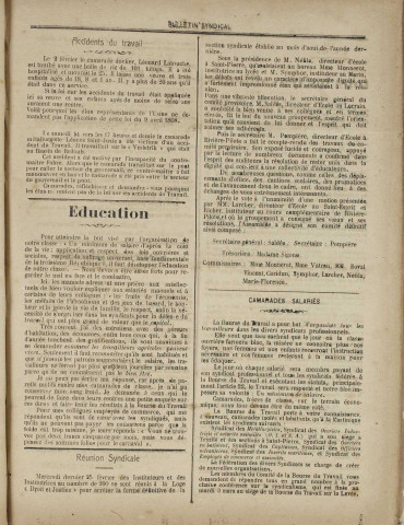 Bulletin syndical (n° 11)