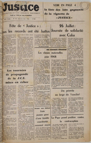 Justice (1968, n° 31)