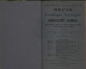 Revue de botanique appliquée et d'agriculture coloniale (n° 42)