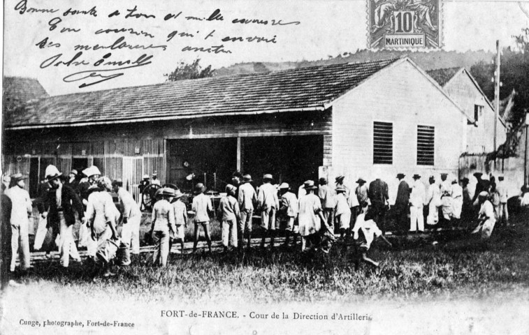 Martinique. Fort de France. Cour de la Direction d'Artillerie