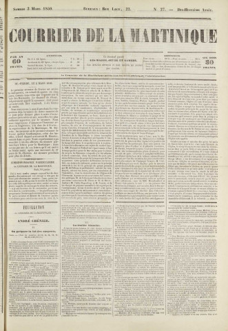 Le Courrier de la Martinique (1850, n° 27)