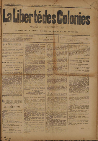 La Liberté des colonies (n° 216)