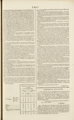 Gazette de la Martinique (1819, n° 62)