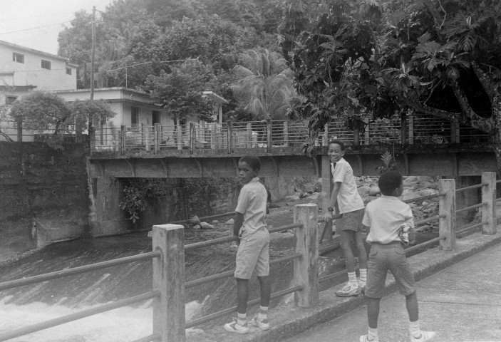 Grand-Rivière : pont et rivière