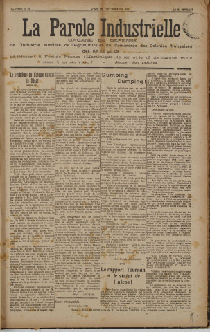 La Parole industrielle (n° 21)
