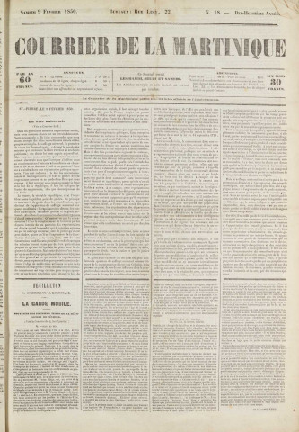 Le Courrier de la Martinique (1850, n° 18)