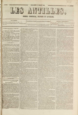 Les Antilles (1862, n° 21)