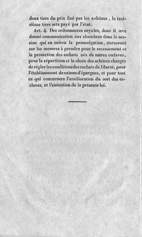 Observations de M. Conil sur la proposition de M. de Passy relative à l'affranchissement des esclaves qui naîtront à l'avenir aux colonies françaises