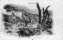 Martinique. Ruines de Saint-Pierre. La rue Bouillé