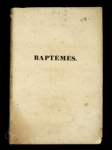 Baptêmes, mariages, sépultures