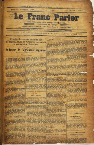 Le Franc parler (n° 34)