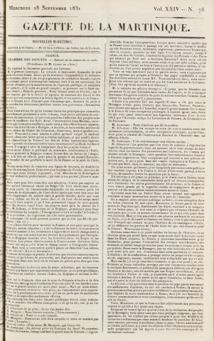 Gazette de la Martinique (1831, n° 78)