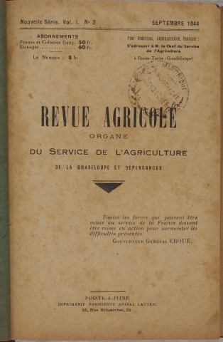 Revue agricole (n° 2)