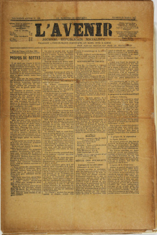 L'Avenir (n° 166)