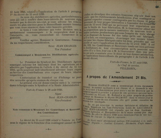 Bulletin du Syndicat des distillateurs agricoles (n° 08/1926 /2)