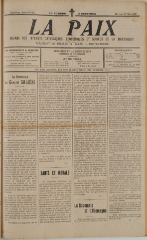 La Paix (n° 294)