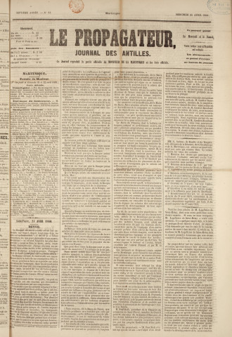 Le Propagateur (1860, n° 33)