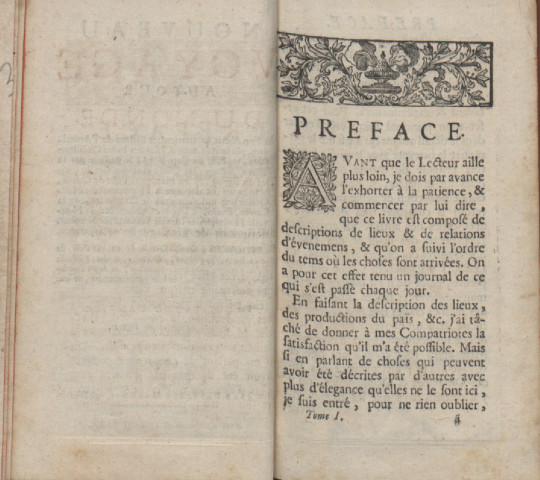 Nouveau [suite et supplément du] voyage autour du monde où l’on décrit en particulier l’istme de l’Amérique [etc.] (tome I)