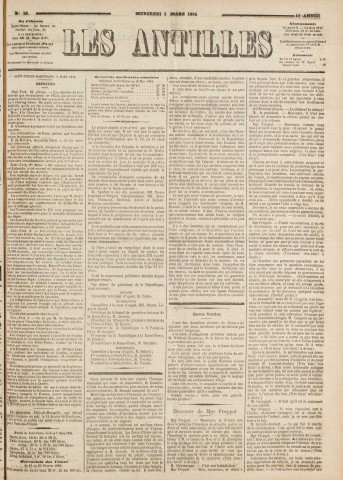 Les Antilles (1884, n° 19)