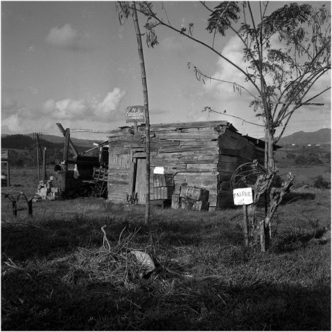 Rite et culte. lieu de culte chamanique dans un baraquement de bois en milieu rural