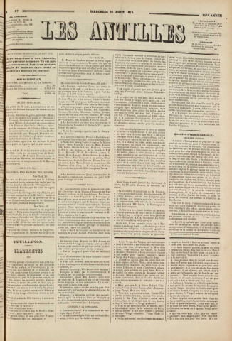 Les Antilles (1875, n° 67)