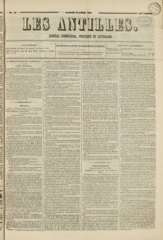 Les Antilles (1865, n° 33)