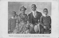 Famille survivante de la catastrophe de Saint-Pierre (Martinique)