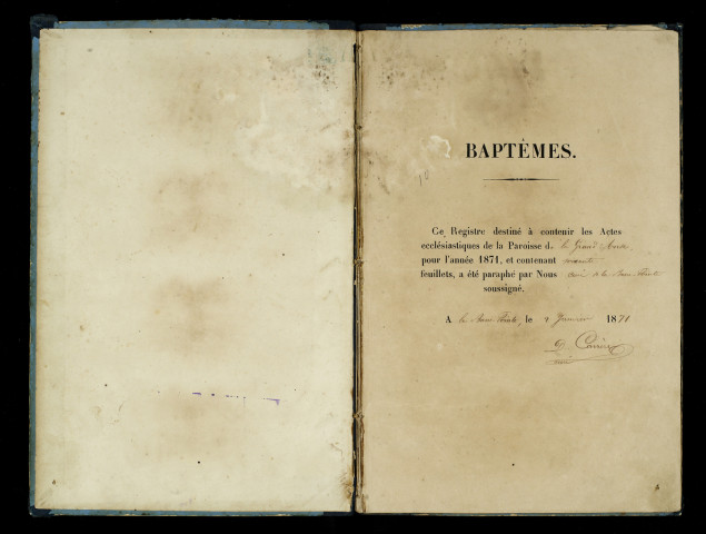 Baptêmes, mariages, sépultures