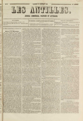 Les Antilles (1862, n° 8)